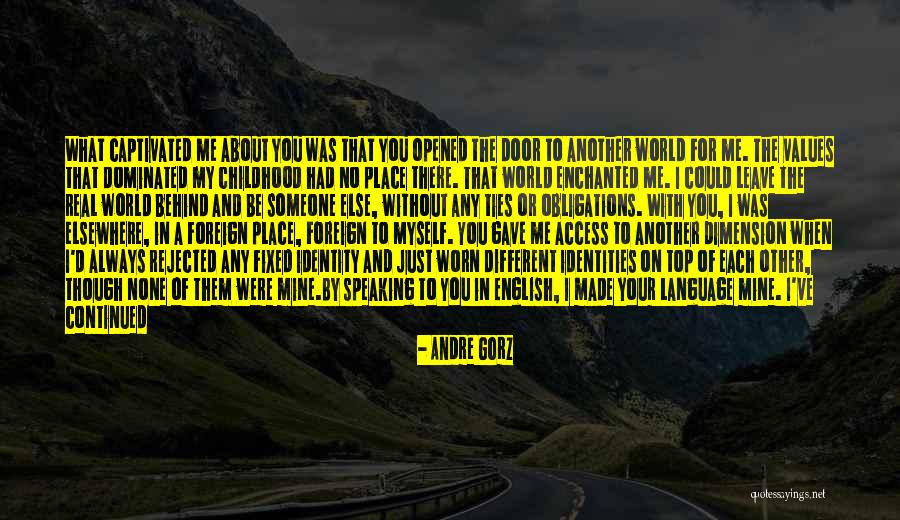Just Me Against The World Quotes By Andre Gorz Just Me Against The World Quotes By Andre Gorz