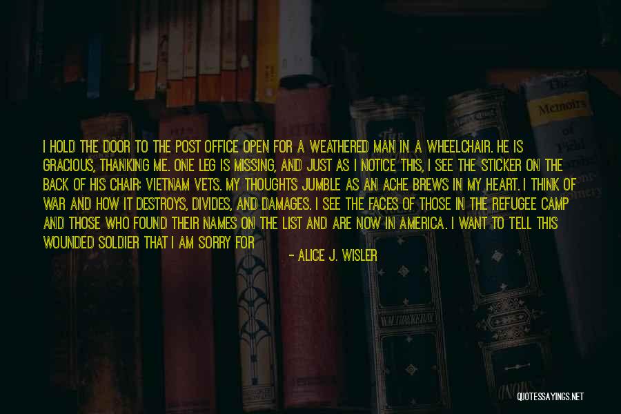 Just Me And My Thoughts Quotes By Alice J. Wisler Just Me And My Thoughts Quotes By Alice J. Wisler
