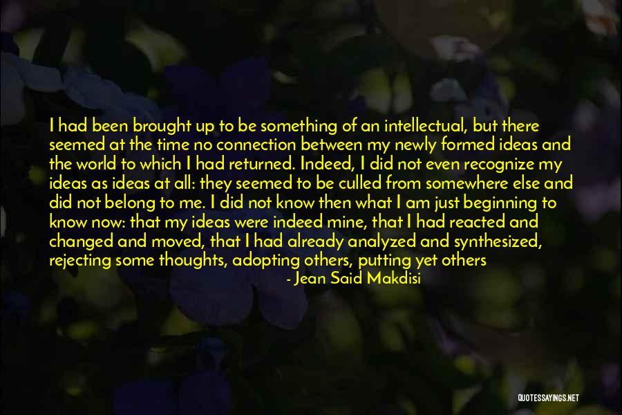 Just Me And My Thoughts Quotes By Jean Said Makdisi Just Me And My Thoughts Quotes By Jean Said Makdisi