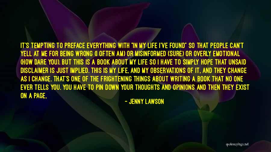 Just Me And My Thoughts Quotes By Jenny Lawson Just Me And My Thoughts Quotes By Jenny Lawson