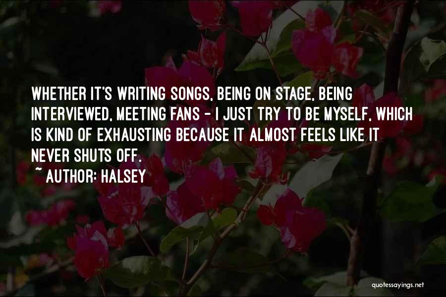 Just Meeting Quotes By Halsey