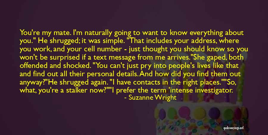 Just Message Me Quotes By Suzanne Wright