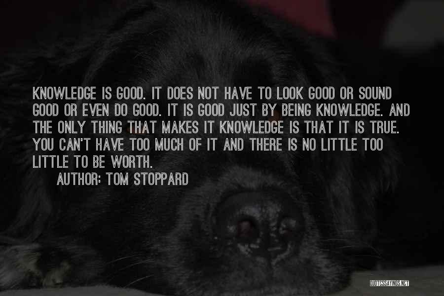 Just Not Worth It Quotes By Tom Stoppard