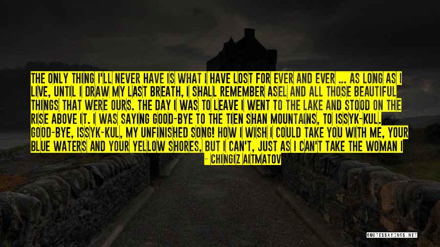 Just Remember I Love You Quotes By Chingiz Aitmatov Just Remember I Love You Quotes By Chingiz Aitmatov