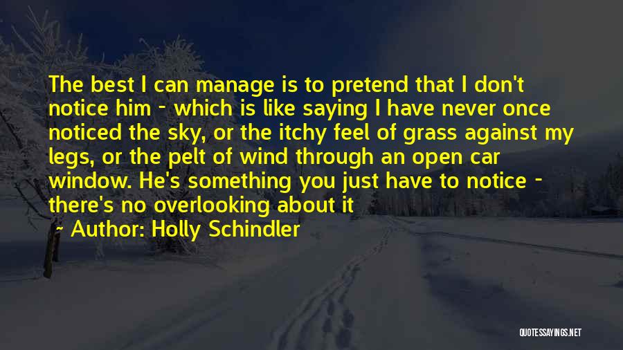 Just Saying Love You Quotes By Holly Schindler