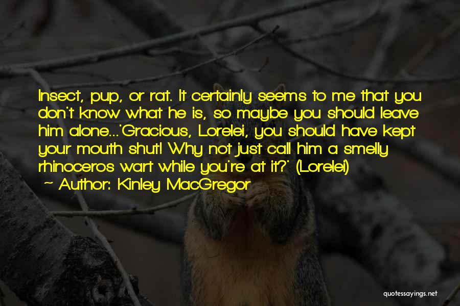 Just Shut Your Mouth Quotes By Kinley MacGregor