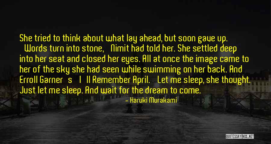 Just Sleep Quotes By Haruki Murakami Just Sleep Quotes By Haruki Murakami