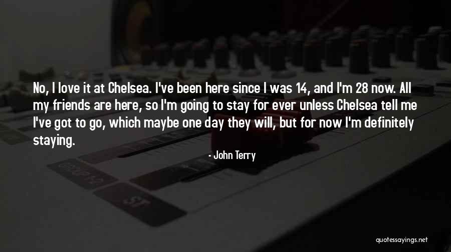 Just Staying Friends Quotes By John Terry