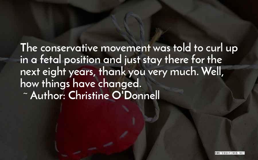 Just Thank You Quotes By Christine O'Donnell