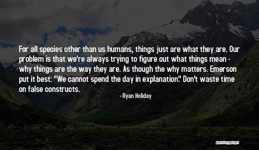 Just The Way We Are Quotes By Ryan Holiday