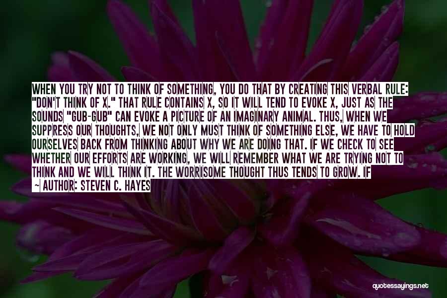 Just Thinking Of You Picture Quotes By Steven C. Hayes
