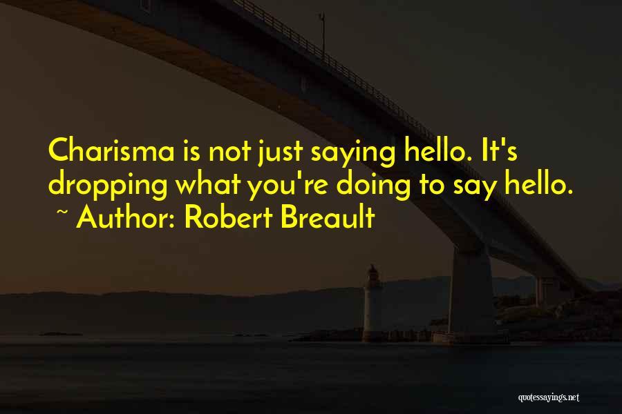 Just To Say Hello Quotes By Robert Breault