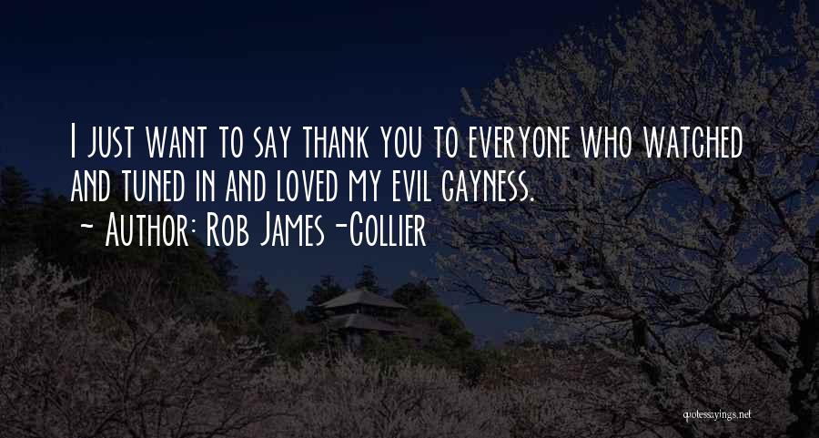 Just Want To Say Thank You Quotes By Rob James-Collier