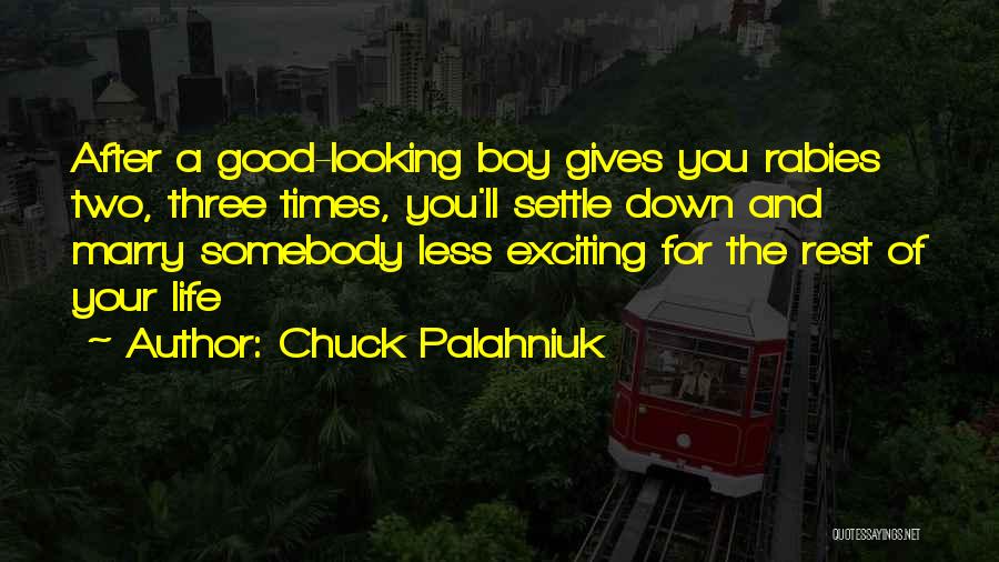 Just Want To Settle Down Quotes By Chuck Palahniuk