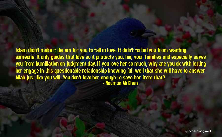 Just Wanting Love Quotes By Nouman Ali Khan