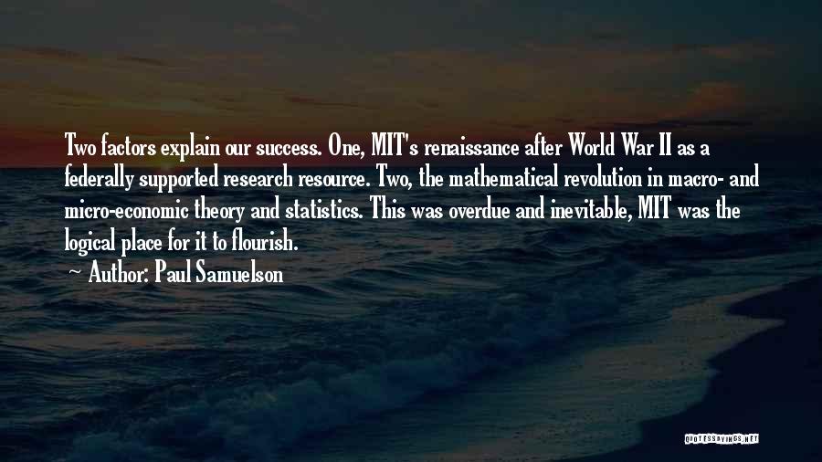 Just War Theory Quotes By Paul Samuelson