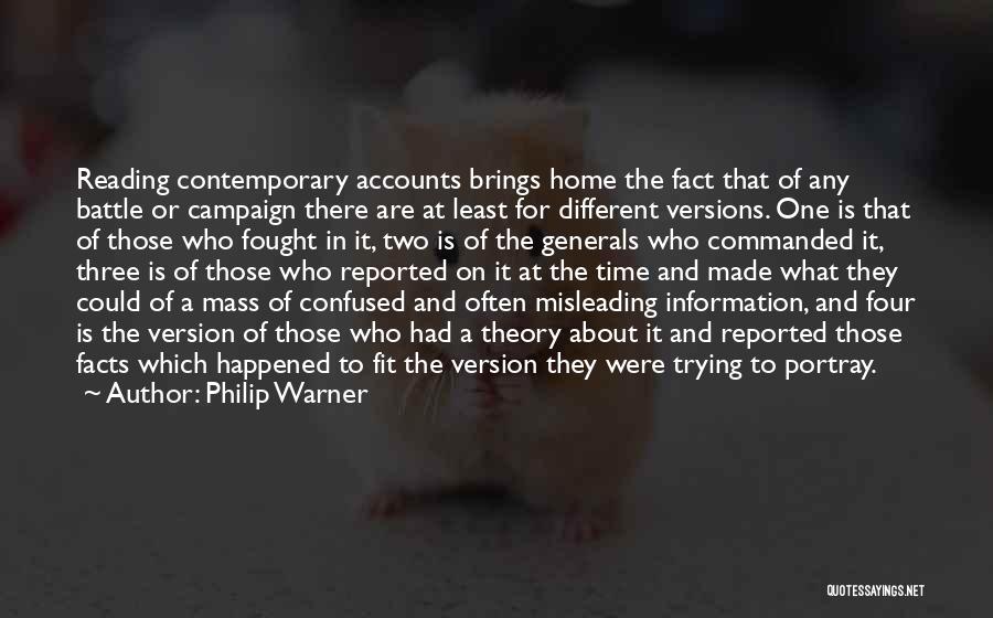 Just War Theory Quotes By Philip Warner