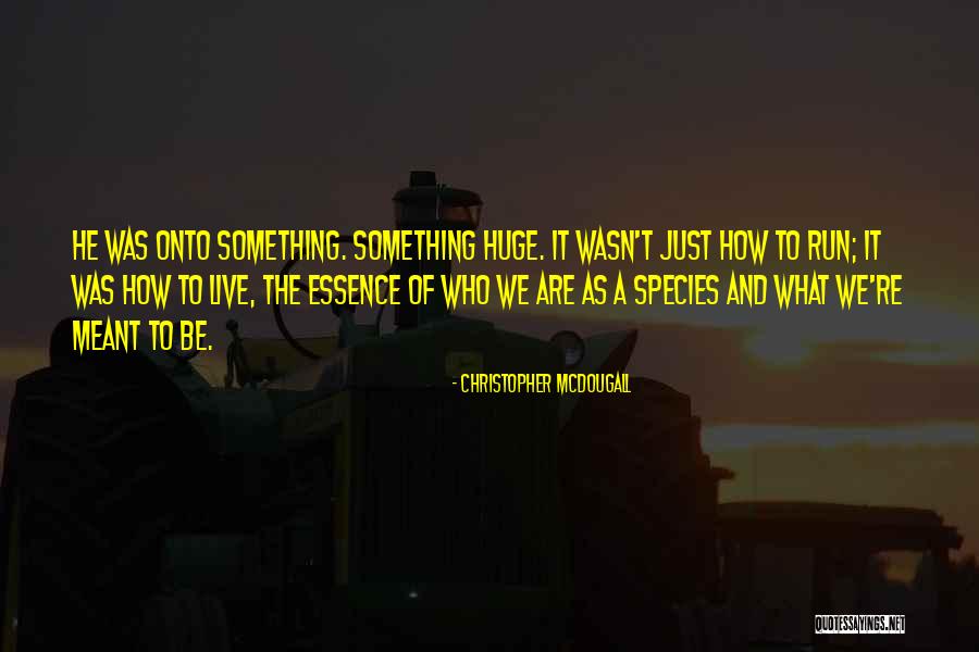 Just Wasn't Meant To Be Quotes By Christopher McDougall Just Wasn't Meant To Be Quotes By Christopher McDougall