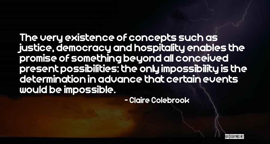 Justice And Democracy Quotes By Claire Colebrook