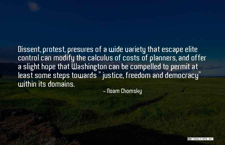 Justice And Democracy Quotes By Noam Chomsky