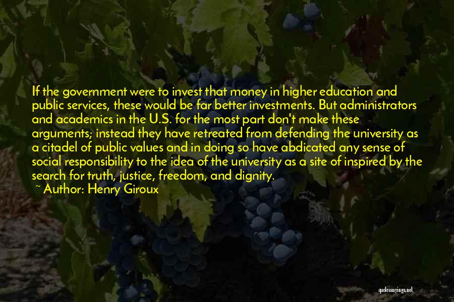 Justice And Education Quotes By Henry Giroux