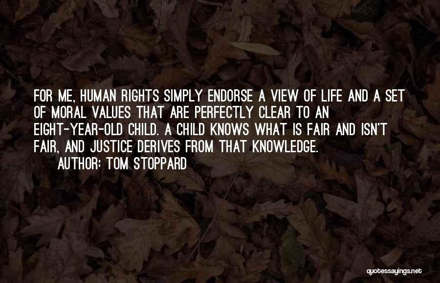 Justice And Human Rights Quotes By Tom Stoppard