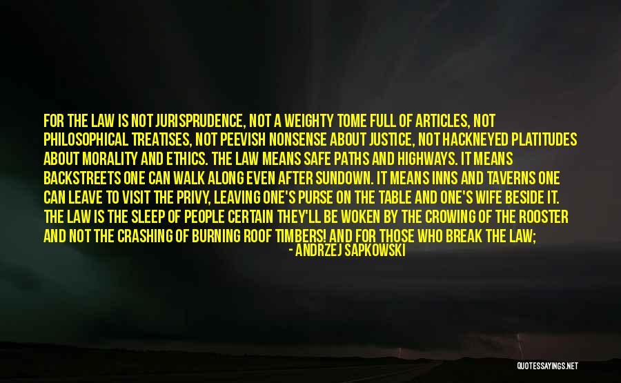Justice And Law Quotes By Andrzej Sapkowski