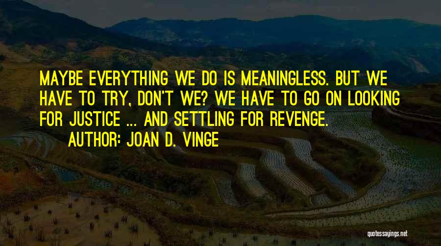 Justice And Revenge Quotes By Joan D. Vinge