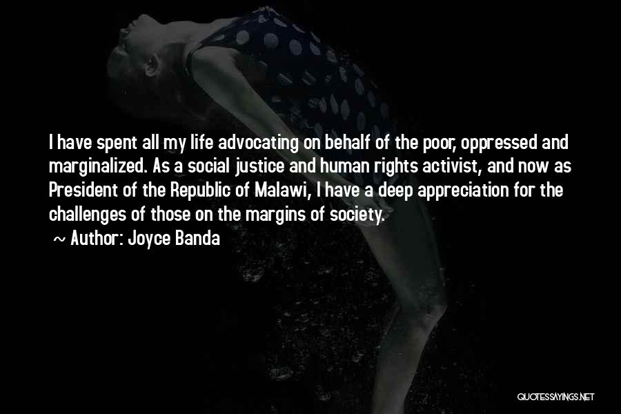 Justice For The Poor Quotes By Joyce Banda