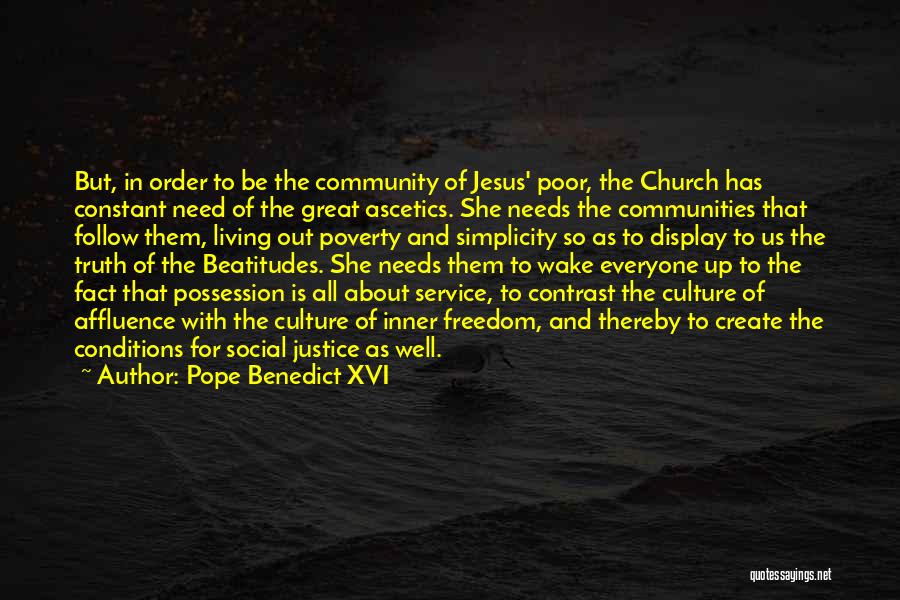 Justice For The Poor Quotes By Pope Benedict XVI