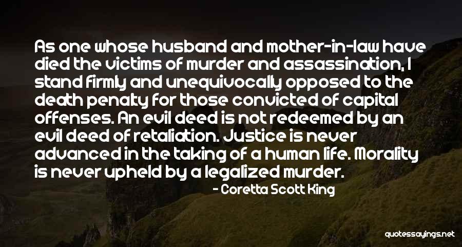 Justice For Victims Quotes By Coretta Scott King