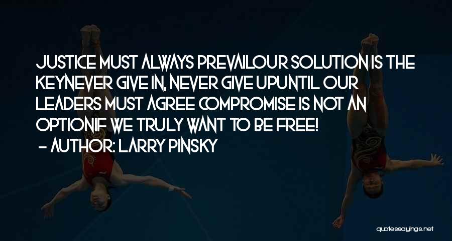 Justice Prevail Quotes By Larry Pinsky