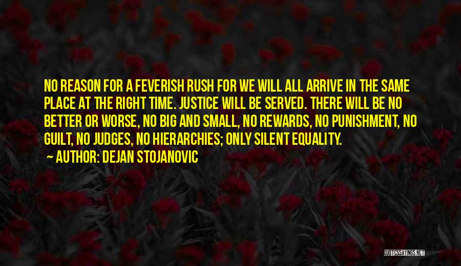 Justice Served Quotes By Dejan Stojanovic