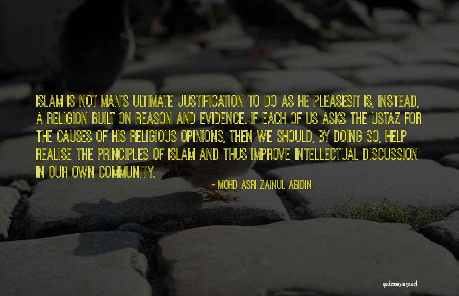 Justification By Quotes By Mohd Asri Zainul Abidin
