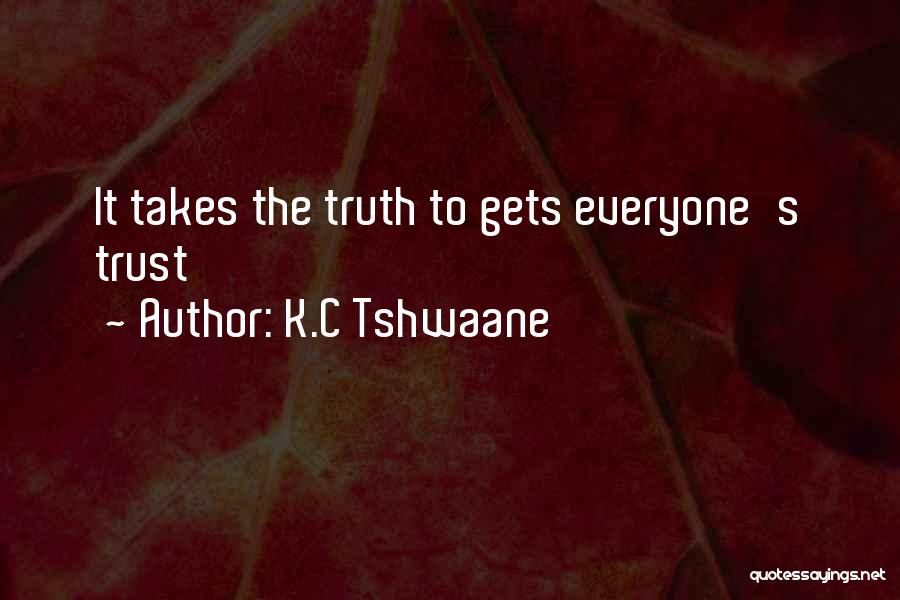 K.C Tshwaane Quotes 2018451