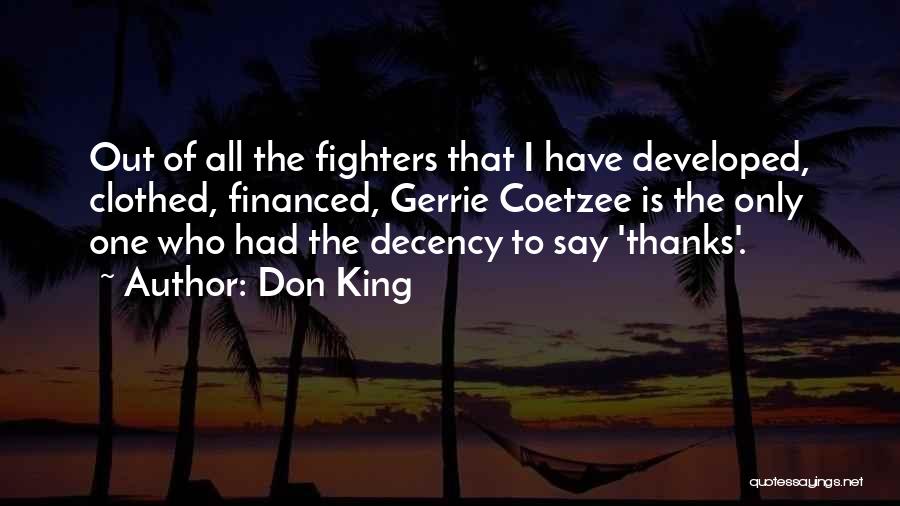 K' King Of Fighters Quotes By Don King