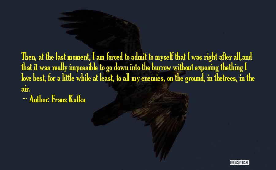 Kafka The Burrow Quotes By Franz Kafka