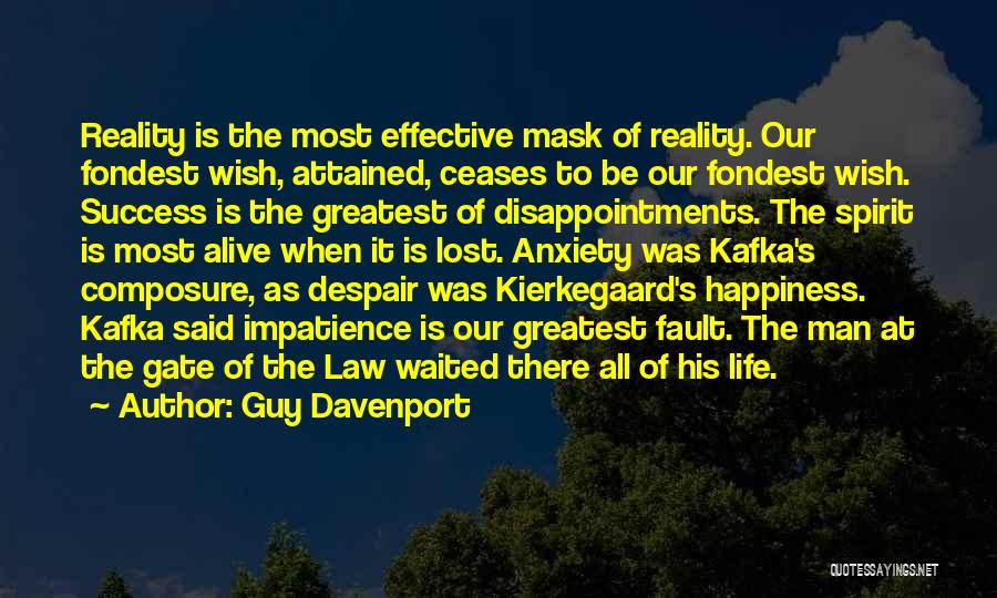 Kafka's Quotes By Guy Davenport