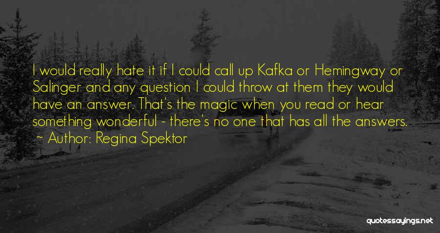 Kafka's Quotes By Regina Spektor