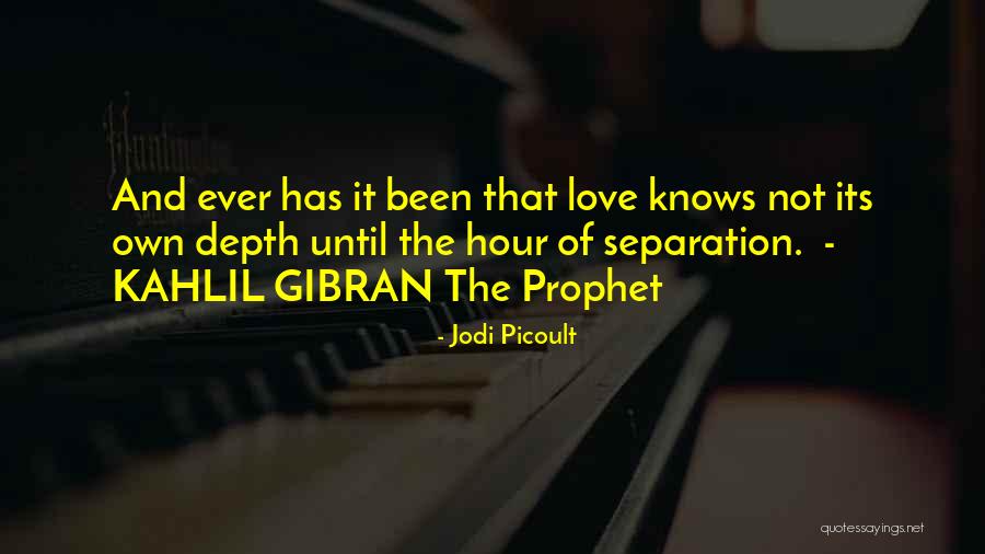 Kahlil Gibran Love Quotes By Jodi Picoult