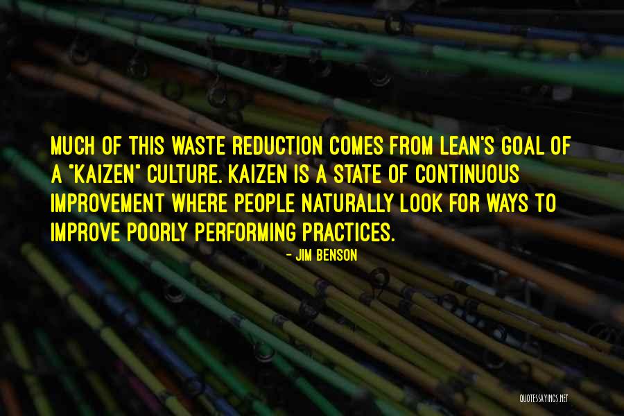Kaizen Quotes By Jim Benson Kaizen Quotes By Jim Benson