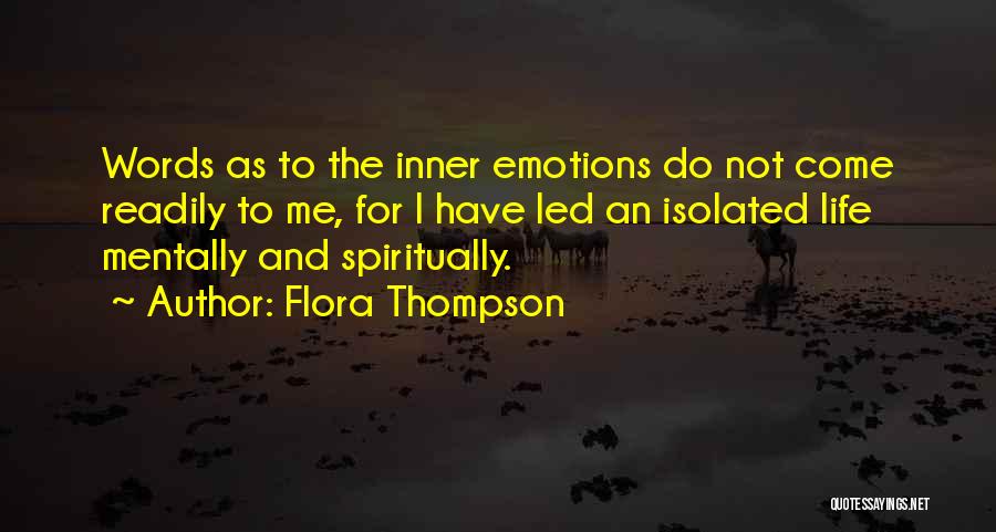 Kalikasan Quotes By Flora Thompson