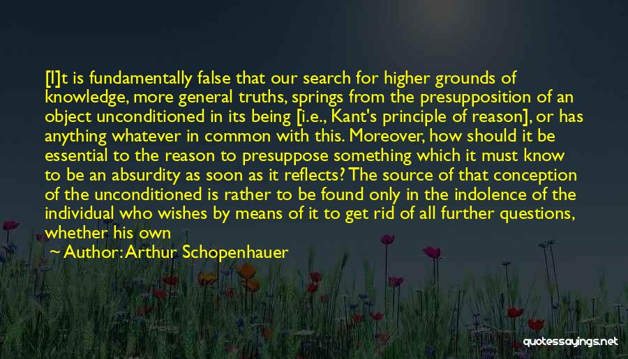Kant's Quotes By Arthur Schopenhauer