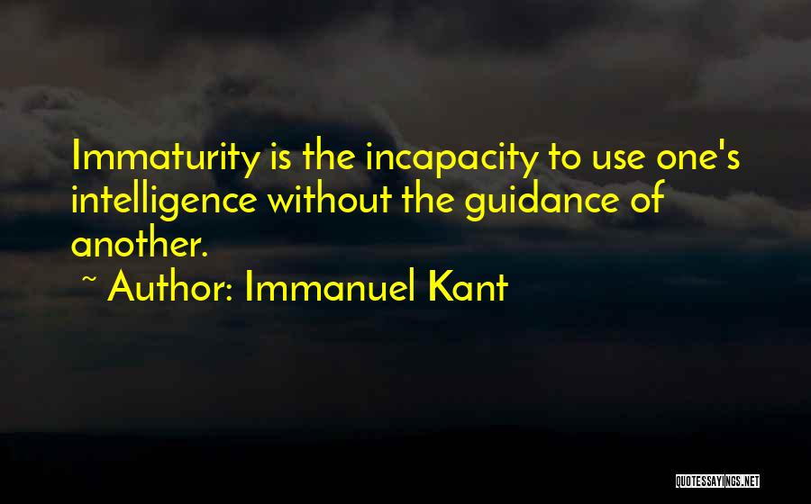 Kant's Quotes By Immanuel Kant