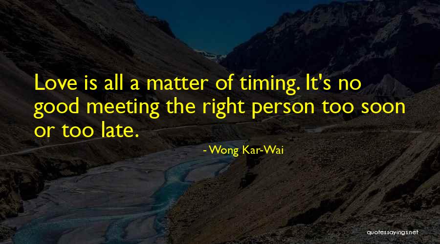 Kar Wai Quotes By Wong Kar-Wai