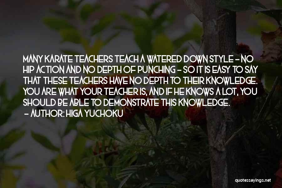 Karate Quotes By Higa Yuchoku