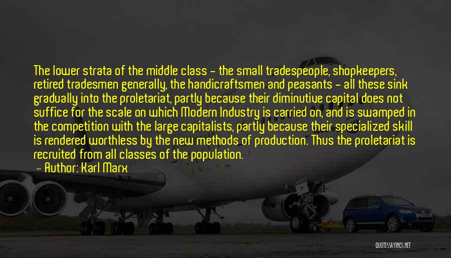Karl Marx Middle Class Quotes By Karl Marx