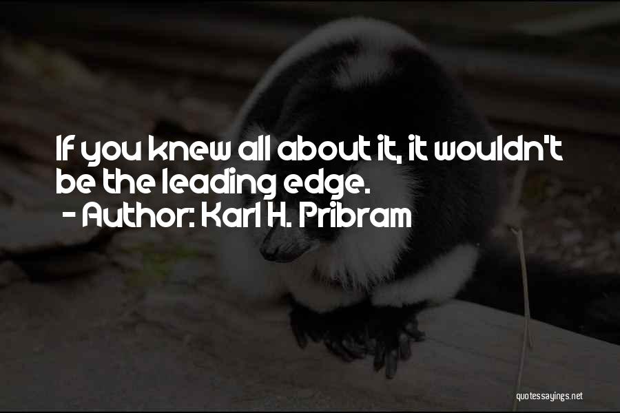 Karl Pribram Quotes By Karl H. Pribram