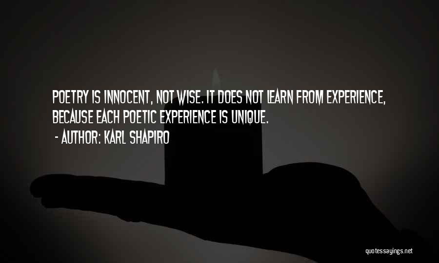 Karl Shapiro Quotes 1406121