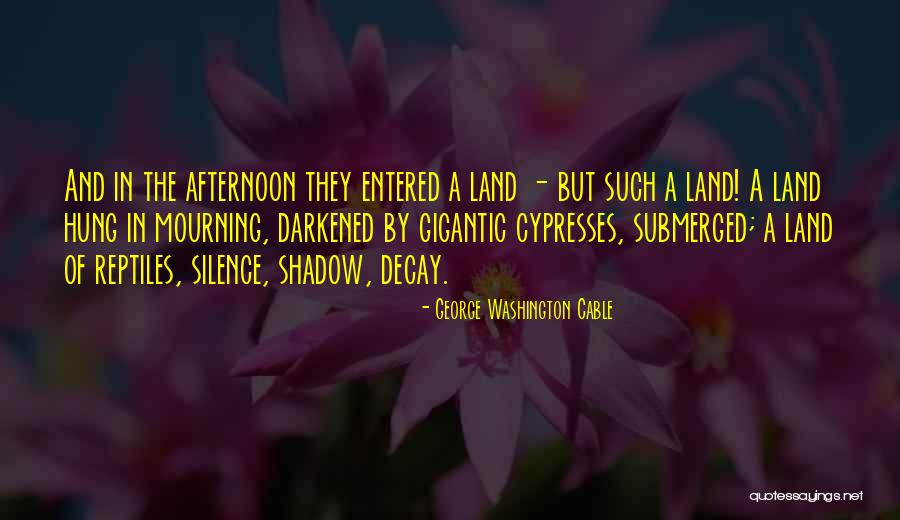 Karube Death Quotes By George Washington Cable Karube Death Quotes By George Washington Cable